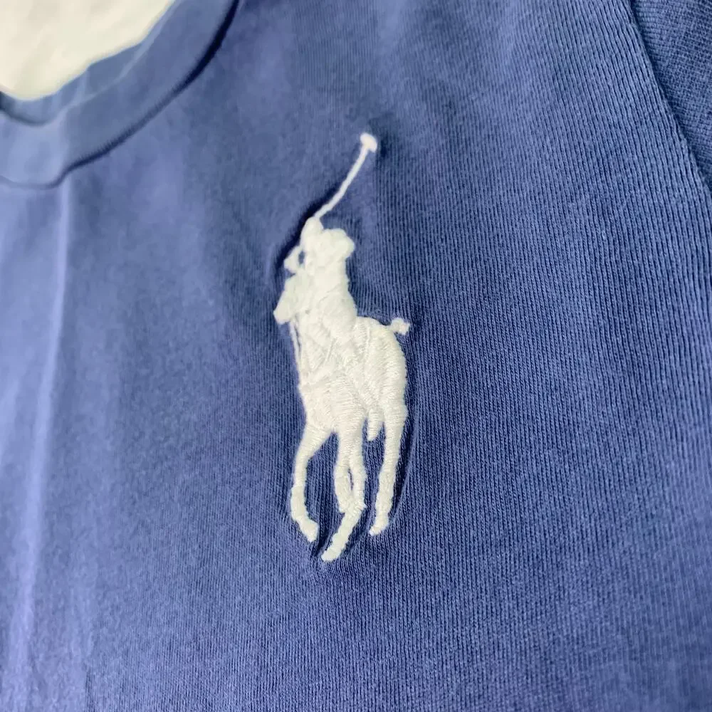 Polo Ralph Lauren Boys 4T Big Pony Embroidered Navy Blue Tee T Shirt Cotton